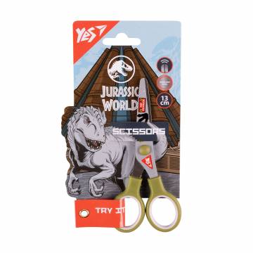 Ножницы детские YES Jurassic World с принтом на лезвии, 13 см (480443) Ножницы детские YES Jurassic World с принтом на лезвии, 13 см (480443)