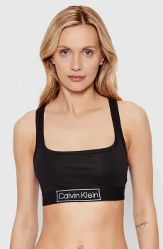 Женский черный топ UNLINED Черный XL Calvin Klein 000QF6768E
