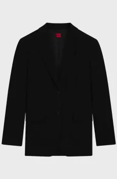 Женский черный жакет Черный 38 HUGO 50554471;001