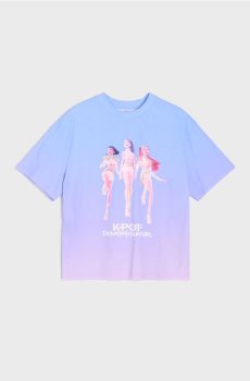 Бавовняна футболка з принтом K-Pop Demon Hunters - різнобарвний