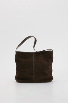 Reserved - Сумка из экозамши - темно коричневий - 629FC-89X