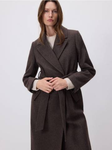 Reserved - LADIES` COAT - темно коричневий - TS889-89M Reserved - LADIES` COAT - темно коричневий - TS889-89M