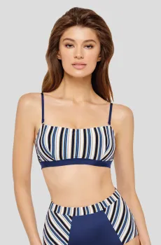 Женский лиф от купальника в полоску Разноцветный 36B MARC&ANDRE L2012-Y-842