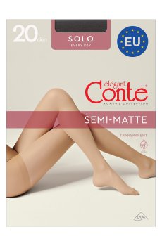 Колготки женские Conte elegant Solo с шортиками 20 DEN, Nero, размер 4
