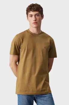 Мужская оливковая футболка HEAVY REGULAR TEE Оливковый XXL Calvin Klein Jeans J30J326683