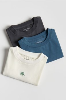 Reserved - 3 футболки з вишивкою - різнобарвний - 813HT-MLC