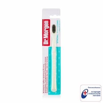 Зубная щетка Dr. Morgen Strong Whitening жесткая, зеленая, 1 шт Зубная щетка Dr. Morgen Strong Whitening жесткая, зеленая, 1 шт
