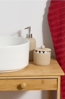 Контейнер для зберігання з кришкою - бежевий