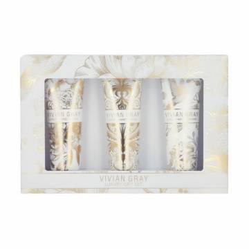 Набор кремов для рук Vivian Gray White Velvet Luxury Gift Set, 3*50 мл Набор кремов для рук Vivian Gray White Velvet Luxury Gift Set, 3*50 мл
