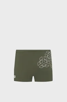 Мужские темно-зеленые плавки KIKKO GRAPHIC SWIM SHORT Зеленый 85 Arena 010269-601