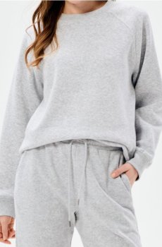Кофта з круглим вирізом - сірий