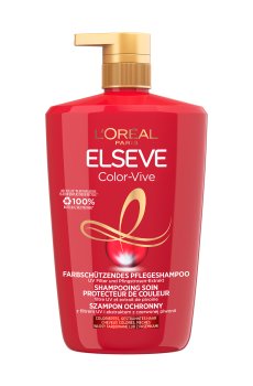 Шампунь LOreal Paris Elseve Эксперт цвета, для окрашенных или мелированных волос, с экстрактом пиона и UV-фильтром, 1 л