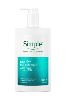 Гель для умывания Simple Purify+ Gel Cleancer, 240 мл