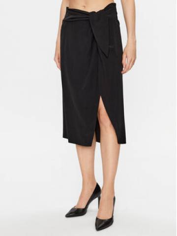DKNY Спідниця-міді P3EN8R02 Чорний Regular Fit DKNY Спідниця-міді P3EN8R02 Чорний Regular Fit