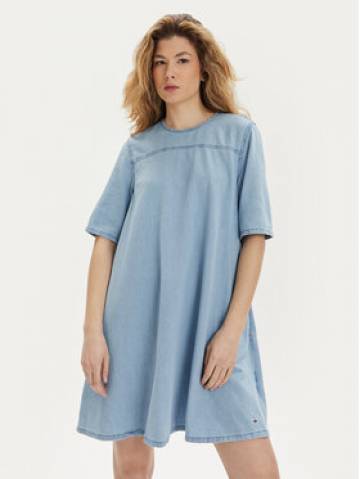 Tommy Jeans Повсякденна сукня Chambray DW0DW17932 Голубий Relaxed Fit Tommy Jeans Повсякденна сукня Chambray DW0DW17932 Голубий Relaxed Fit