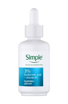 Сыворотка для лица Simple Hydrate+ Serum 3% Hyaluronic Acid + Vitamin B5, 30 мл