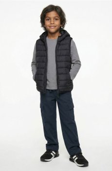 Штани прямого крою - темно-синій