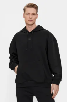 Мужское черное худи Черный S HUGO 50505043;001