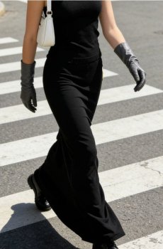 Мідіспідниця - чорний