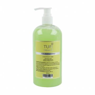 Гель после депиляции Tufi Profi Premium с D-пaнтeнoлoм и алоэ, 500 мл Гель после депиляции Tufi Profi Premium с D-пaнтeнoлoм и алоэ, 500 мл