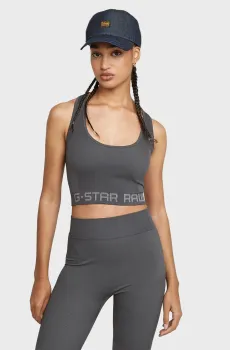Женский серый топ Seamless Серый S G-Star RAW D26342,D989