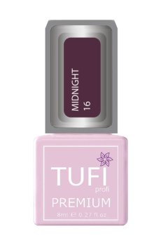 Уценка! Гель-лак для ногтей Tufi Profi Premium Midnight 16 Ягодное варенья, 8 мл