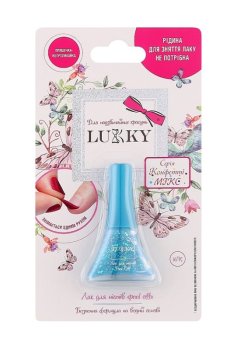 Детский лак для ногтей Lukky Peel-off Конфетти-микс, сиреневый перламутр, 5.5 мл