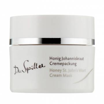 Увлажняющая и успокаивающая крем-маска для лица Dr. Spiller Honey St. Johns Wort Cream Mask с маслом зверобоя, 50 мл Увлажняющая и успокаивающая крем-маска для лица Dr. Spiller Honey St. Johns Wort Cream Mask с маслом зверобоя, 50 мл