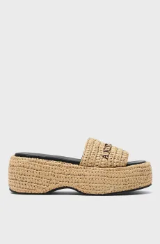 Женские бежевые слайдеры Бежевый 36 Bimba Y Lola 251BZ1506.11080