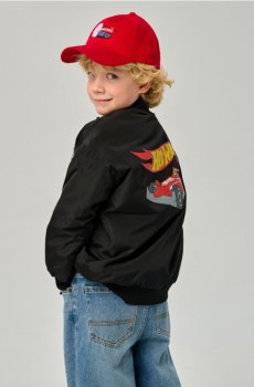 Бомбер Hot Wheels - чорний