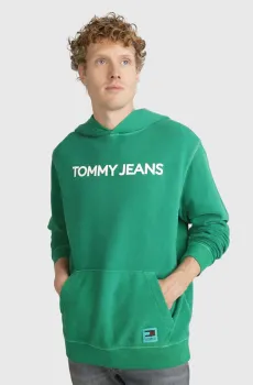 Мужское зеленое худи TJM REG NEW CLASSIC L HOODIE EXT Зеленый M Tommy Jeans DM0DM19228