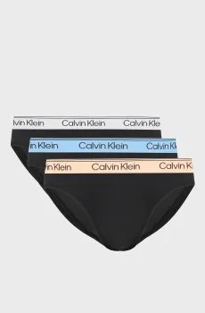 Мужские черные брифы (3 шт) Черный S Calvin Klein LV00NB4408