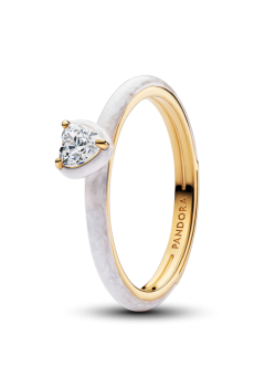 Каблучка "Біле серце чакри" Pandora ME