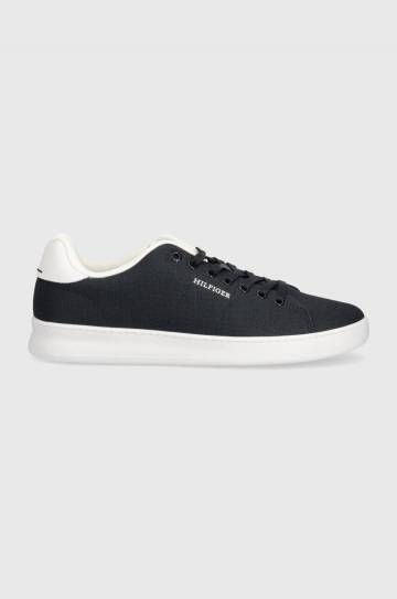 Кроссовки Tommy Hilfiger COURT CUPSOLE PIQUE TEXTILE цвет синий FM0FM04967 Кроссовки Tommy Hilfiger COURT CUPSOLE PIQUE TEXTILE цвет синий FM0FM04967