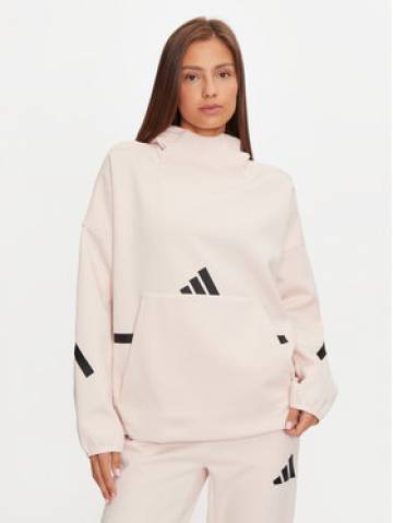adidas Світшот Z.N.E. JF4782 Рожевий Loose Fit adidas Світшот Z.N.E. JF4782 Рожевий Loose Fit