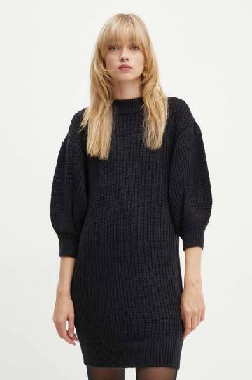 Платье Silvian Heach ASELBA цвет чёрный mini прямое GPA24061VE Платье Silvian Heach ASELBA цвет чёрный mini прямое GPA24061VE