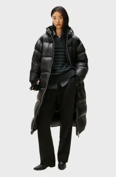 Женский черный пуховик SUPER LIGHT Черный L-XL Tommy Hilfiger WW0WW46543