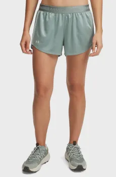 Женские мятные шорты Tech Play Up Shine Shorts Ментоловый S Under Armour 1389883-348
