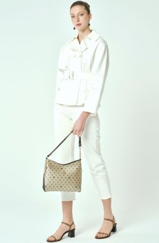Pierre Cardin Paris Printed Half Moon Shoulder Bag