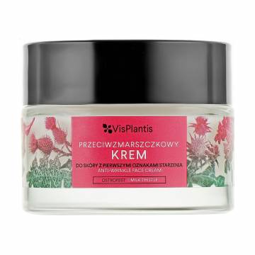 Антивозрастной крем для лица Vis Plantis Anti-Wrinkle Face Cream против морщин, с расторопшей, 50 мл Антивозрастной крем для лица Vis Plantis Anti-Wrinkle Face Cream против морщин, с расторопшей, 50 мл