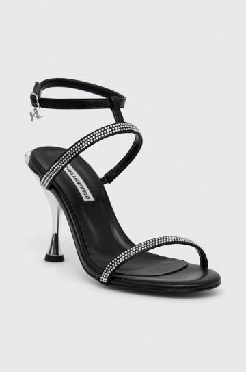 Кожаные сандалии Karl Lagerfeld PANACHE HI цвет чёрный KL30829 Кожаные сандалии Karl Lagerfeld PANACHE HI цвет чёрный KL30829