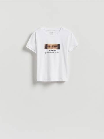 Reserved - Футболка з принтом - білий - 471GA-00X