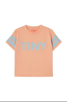 Детская хлопковая футболка Tinycottons STRIPES LOGO TEE