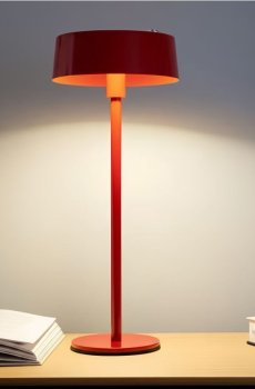 Бездротова настільна LED-лампа з регулюванням яскравості - кораловий