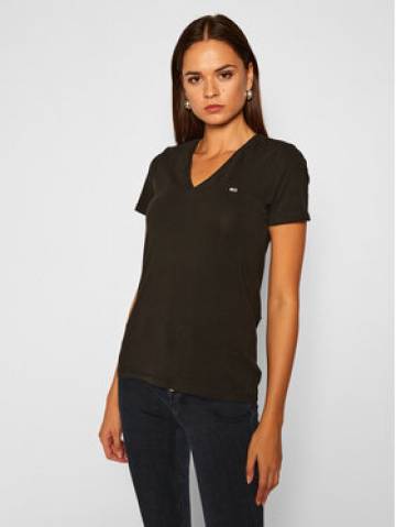 Tommy Jeans Футболка Tjw Skinny Stretch DW0DW09197 Чорний Slim Fit Tommy Jeans Футболка Tjw Skinny Stretch DW0DW09197 Чорний Slim Fit
