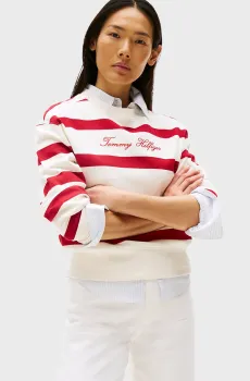 Женский свитшот в полоску SCRIPT REG Разноцветный XS Tommy Hilfiger WW0WW45743