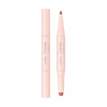 Помада-карандаш для губ 2 в 1 Pupa Vamp! Creamy Duo Contouring Lip Pencil & Brilliant Lipstick 007 Peach Nude, 1 г Помада-карандаш для губ 2 в 1 Pupa Vamp! Creamy Duo Contouring Lip Pencil & Brilliant Lipstick 007 Peach Nude, 1 г