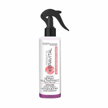 Двухфазный экспресс-кондиционер Fortesse KeraVital All-In-One Multi-Create Spray Multi-Effect для всех типов волос, 200 мл Двухфазный экспресс-кондиционер Fortesse KeraVital All-In-One Multi-Create Spray Multi-Effect для всех типов волос, 200 мл