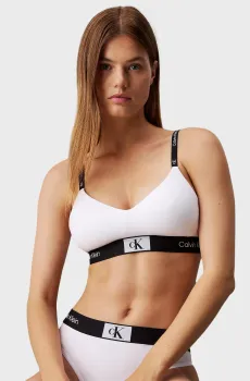 Женский белый бюстгальтер Белый XS Calvin Klein 000QF7218E