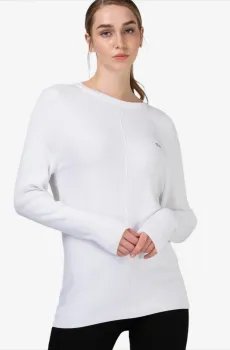 Женский белый свитер Белый L Lacoste AH010303B